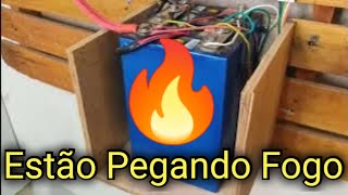 Juro que vi uma bateria Lifepo4 pegando fogo