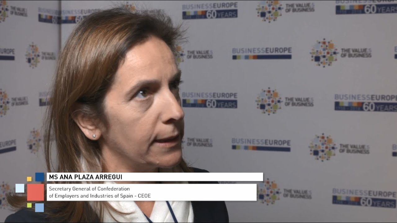 BusinessEurope Day 2018 - Meet our guests: Ana Plaza Arregui