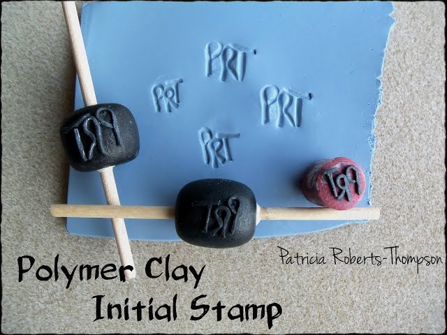Polymer Clay Initial Stamps 