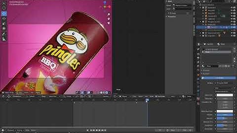 Pringles Ad Product Animation Breakdown (Timelapse)   |  Blender 2.9 Eevee