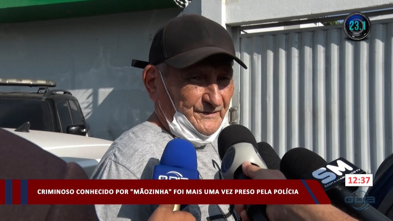 Criminoso conhecido por “Mãozinha” foi mais uma vez preso pela polícia 29 08 2023