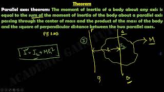 Lesson-5 Laws of Circular Motion (Moment of Inertia - Perpendicular and Parallel Axes Theorem)