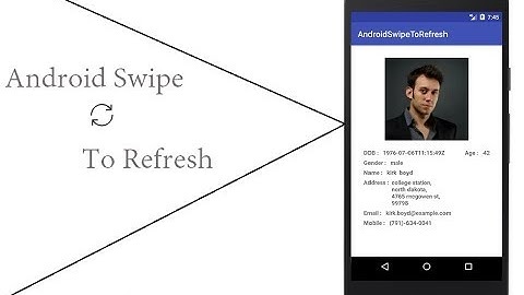 Android swipe to refresh view || How to get pull down view || Pull to refresh