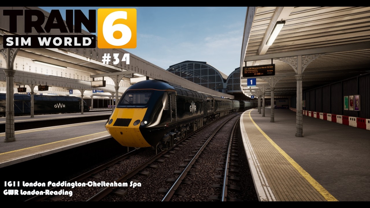 1G11 London Paddington-Cheltenham Spa|Train Sim World 6 #34|HST|TSW 6|GWR London-Reading