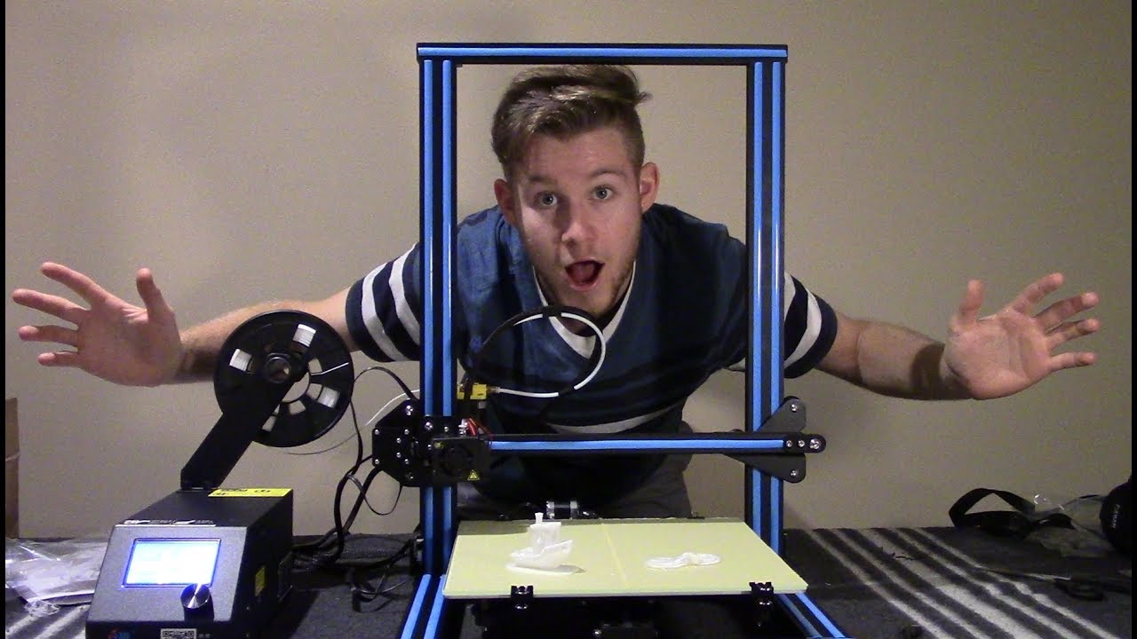 CR-10 3D Printer Unboxing and First Print (Part 2) - YouTube