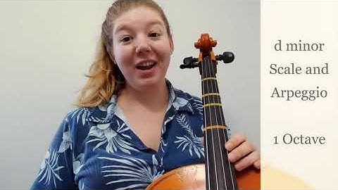 Cello | d minor Scale and Arpeggio - 1 Octave