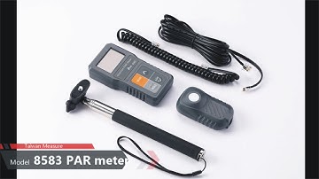 AZ 8583 PAR meter (Quantum photosynthetically active radiation meter) operation video-English