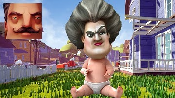 Hello Neighbor - My New Neighbor Scary Teacher Baby 3D Act 2 Random Gameplay Walkthrough