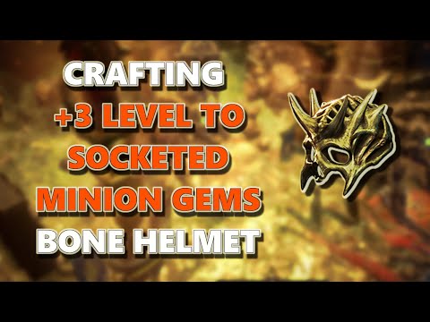 Video CRAFT +3 MINION LEVEL BONE HELMET - youtube