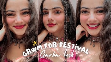 "My Go-To Navratri Makeup Look for Garba Night" #grwm #navratri2025 