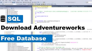 HOW TO INSTALL ADVENTUREWORKS DATABASE | SQL TUTORIAL #sql #datascience #dataanalysis