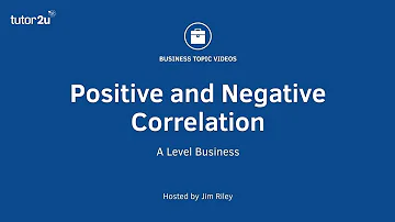 What is correlation positive and negative?