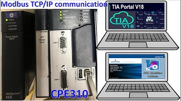 PAC Machine Edition V10 connect with PLC Emerson CPE310 Modbus TCP/IP communication