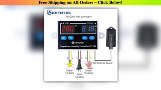 KT100 Digital Thermostat Humidity Controller Egg Incubator Temperature Humidity Controller 10A