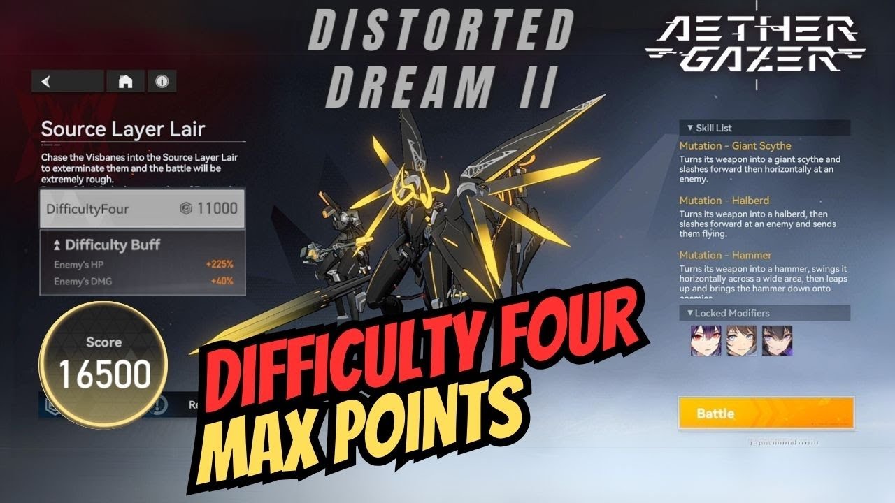 [Aether Gazer] Distorted Dream II - Source Layer Lair (Max Points) # ...