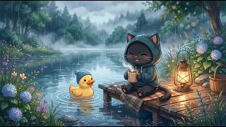 POV its raining and everything feels calm again 🌧️