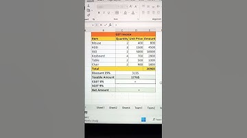 excel mein gst invoice tyar kaise krein #excel #exceltips #exceltricks #ebase #computertechnic