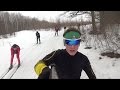 Тренировка лыжников.