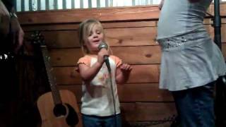 Ruby singing her ABC's - Texas Tradition - 09/09/11