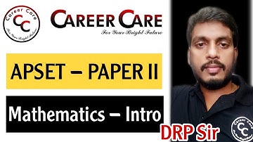 AP SET  MATHEMATICS INTRODUCTION FOR ONLINE CLASSES #apset2023#tsset#aprcet2023#net#setmathematics
