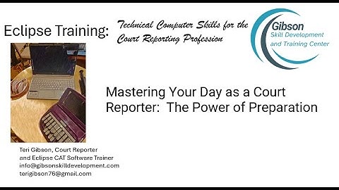 13 - Mastering Your Day as a Court Reporter: The Power of Preparation