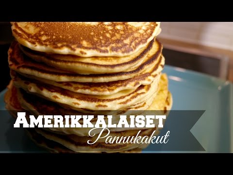 Pancakes eli amerikkalaiset pannukakut. 