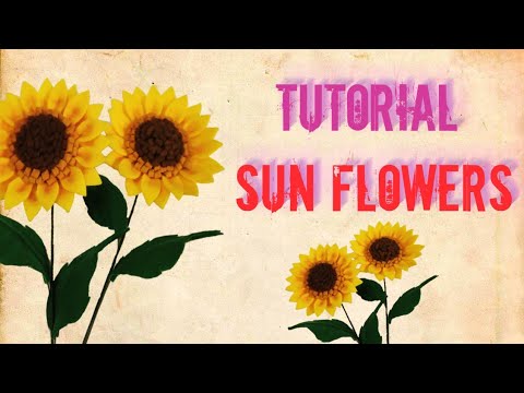 Sunflowers  Cara Membuat Bunga  Matahari  dari Kain 