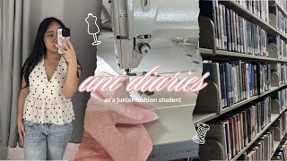 uni diaries 🎀: fashion classes, mall trip, lots of sewing vlog