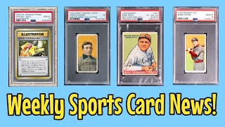T206 Wagner RECORD SALE! | Ken Goldin Says Youre Too Poor! | & More Sports Card News!