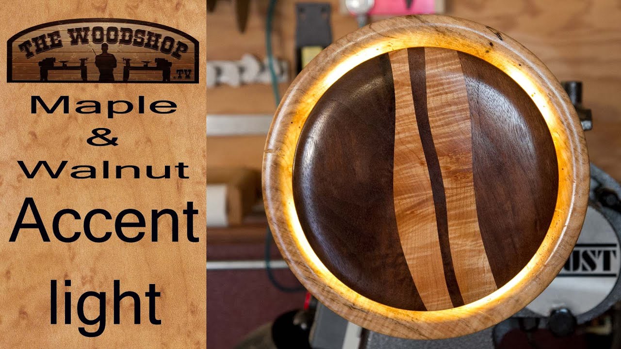 Woodturning / Turned Wall Accent Light - Checkout my new video