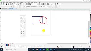 Hình trên cắt hình dưới trong CorelDRAW 2020