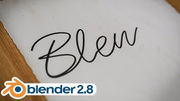 Blender Tutorial - Easy Handwriting Animation