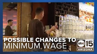 Arizona lawmakers considering change to minimum wage for tipped workers