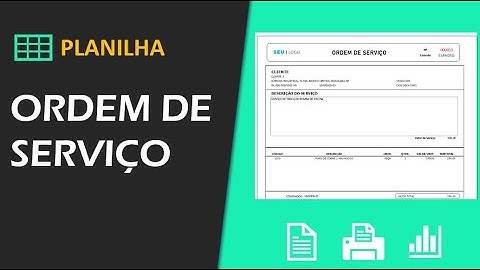 Planilha Emissão e Controle de Ordem Serviço OS