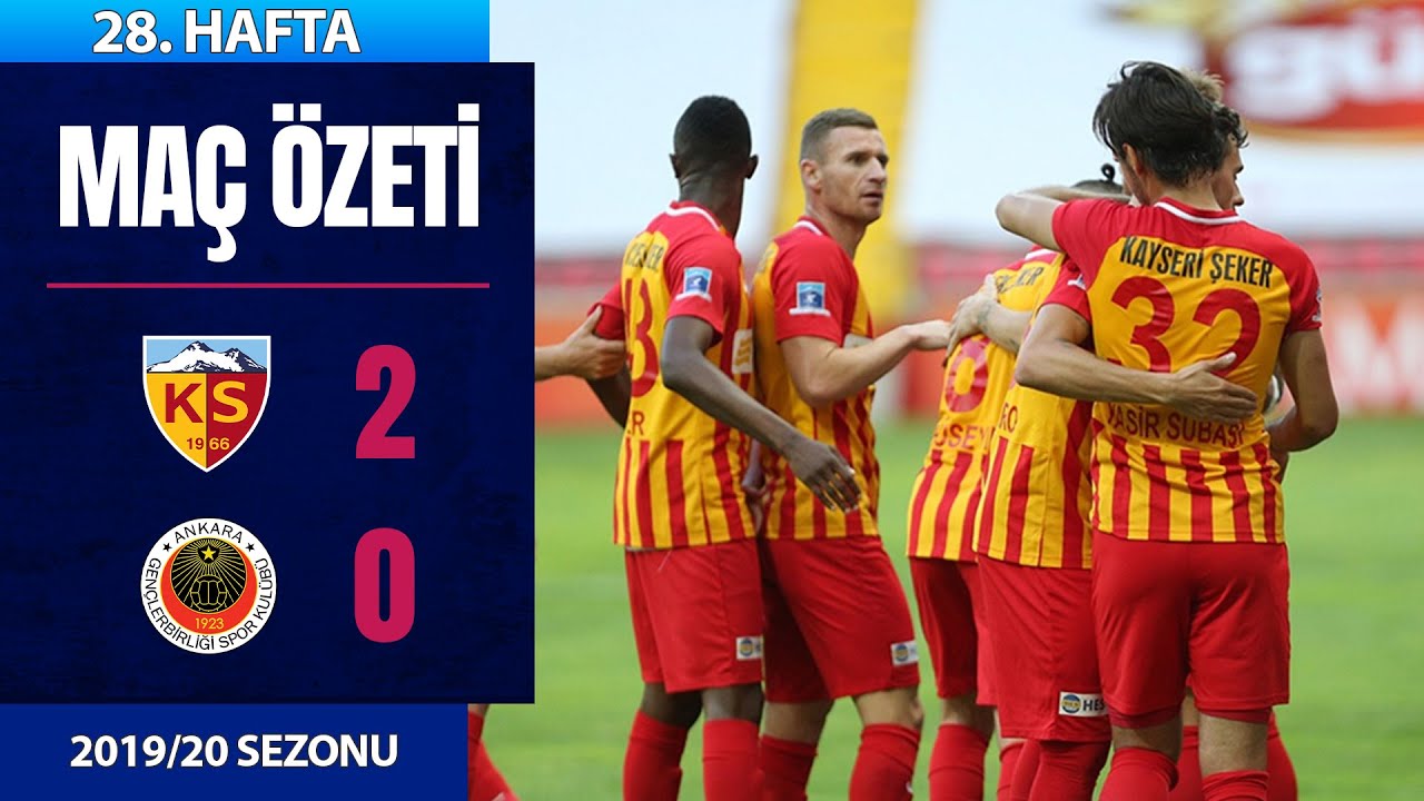 2019-2020 Süper Lig KAYSERİSPOR - GENÇLERBİRLİĞİ 2-0 Maç Özeti