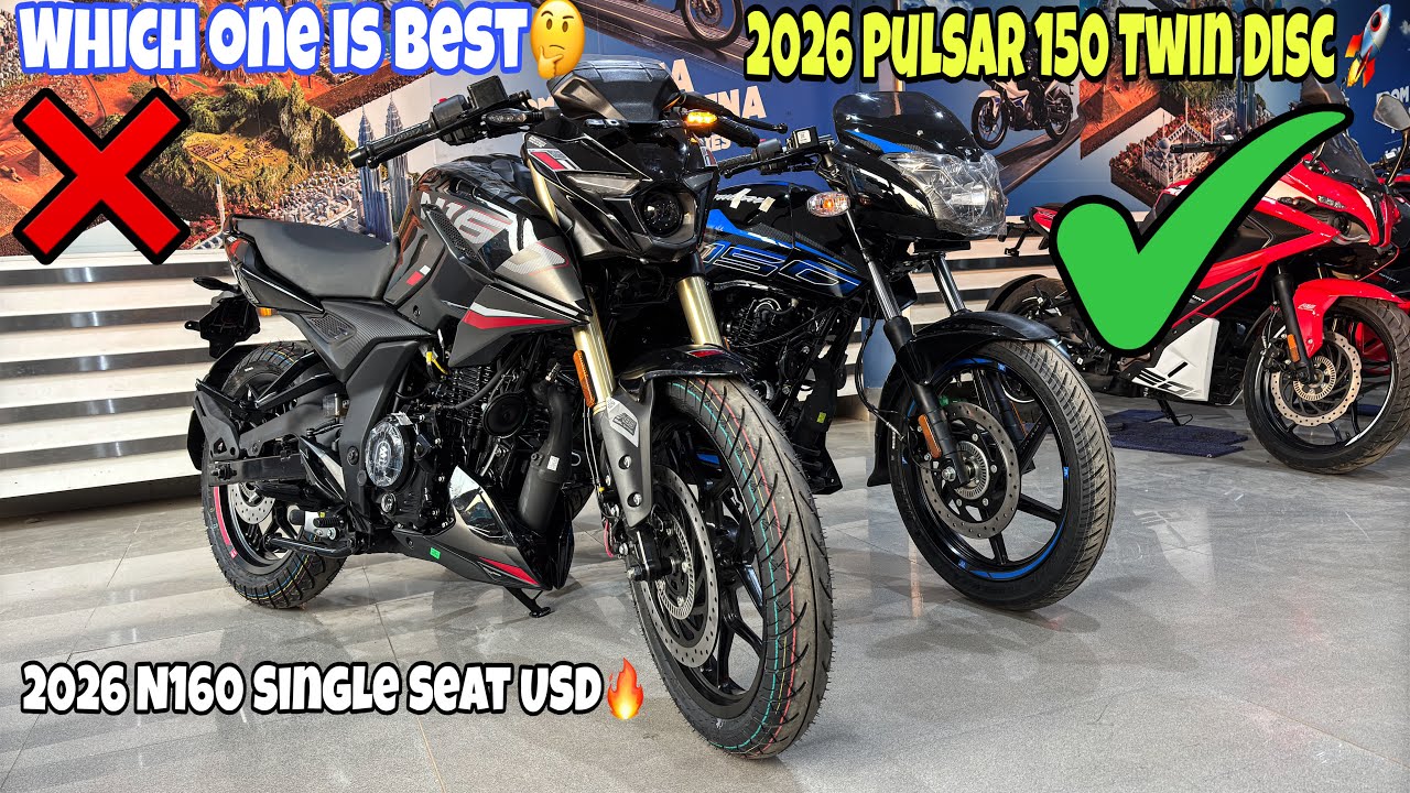 Pulsar N160 2026 USD Fork VS Pulsar 150 Twin Disc – Shocking Result! 😱