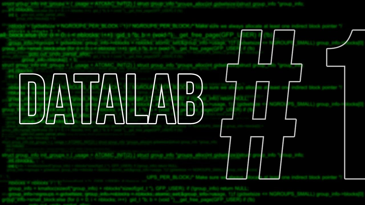 DATALAB 1 YouTube