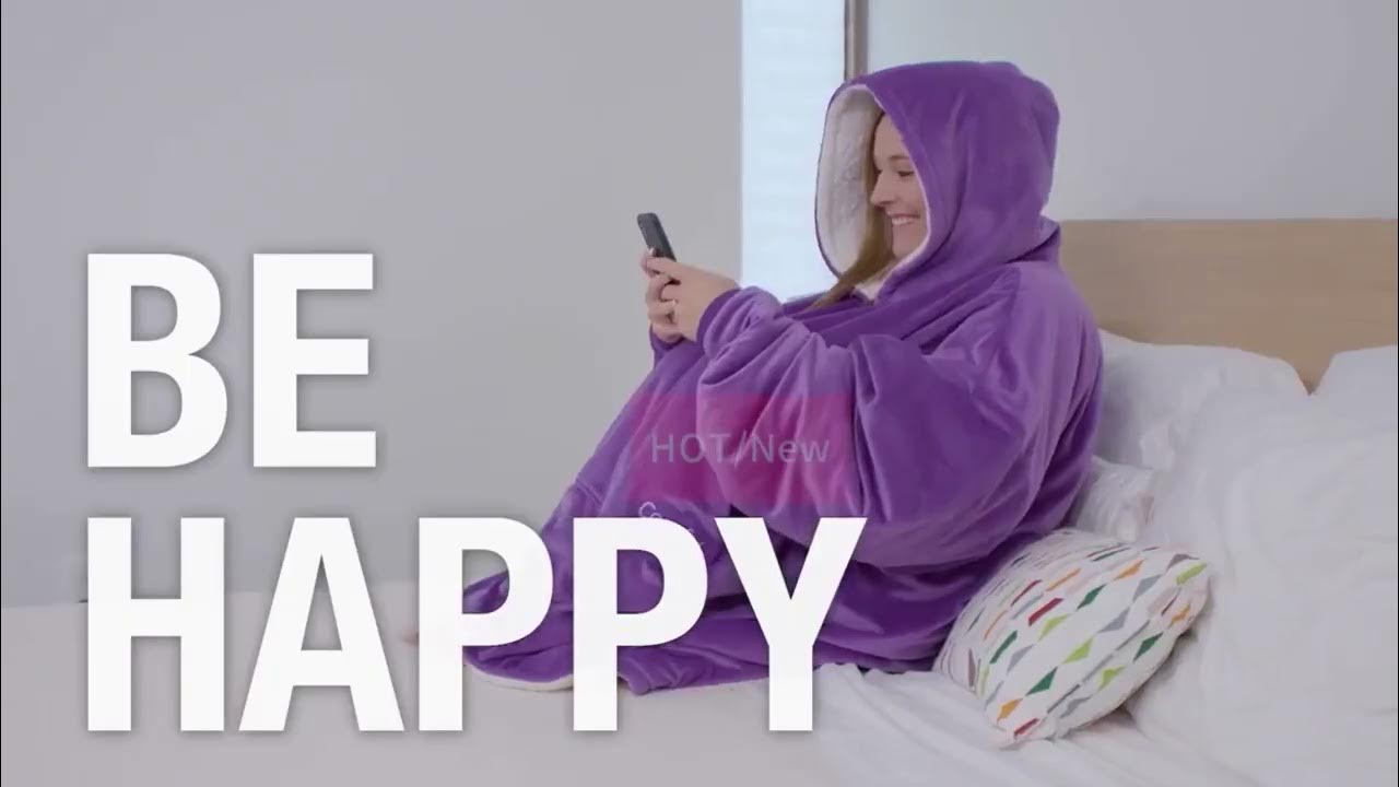 Blanket with Sleeves Oversized Hoodie YouTube
