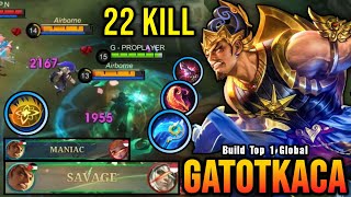 SAVAGE & MANIAC!! Best Gatotkaca One Shot Build and Emblem!! - Build Top 1 Global Gatotkaca ~ MLBB screenshot 5