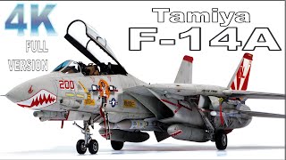 Tamiya F-14A Scale Model Aircraft Build Video (4K Full Version)