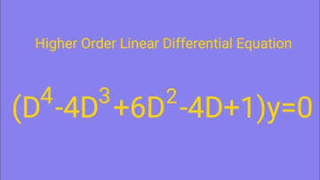 (D^4-4D^3+6D^2-4D+1)y=0 #ComplementaryFunction #HigherOrderLinearDifferentialEquation L724