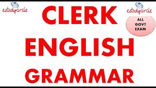 ENGLISH GRAMMAR -CLERK 2015 MCQ || CLERK ASSISTANT MPSC