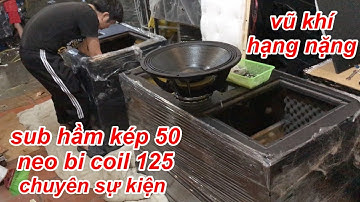 Sub hầm kép 50 chuyên sự kiện - đám cưới , từ neo coil 125 đập bạo lực . DVH audio 0363553277