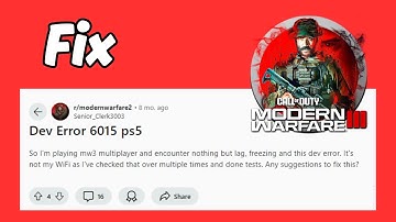 Fix Dev Error 6015 in Call of Duty Modern Warfare III (MW3) on PS5