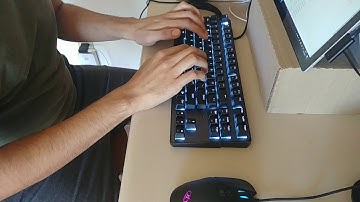 Typing demo: Tecware Phantom 87 with Outemu silent tactiles