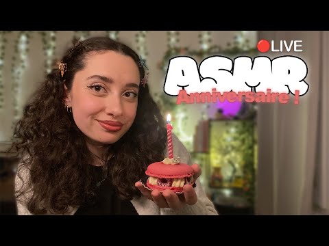 🌙 ASMR FRANÇAIS : LIVE, ON SOUFFLE LES BOUGIES ENSEMBLE !!🎂🥳