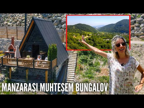 Vadi Manzaralı Antrasit Tasarım Şık BUNGALOV EV TURU 🏠