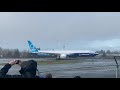 777X First Flight Takeoff: Up-close employee view
