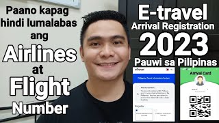 ANO ANG GAGAWIN KAPAG HINDI LUMALABAS ANG NAME OF AIRLINES SA E-TRAVEL REGISTRATION  | TUTORIAL