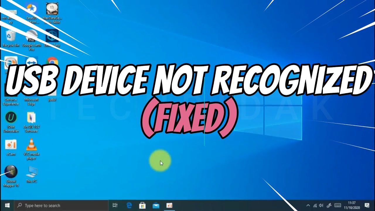 USB Device Not Recognized in Windows (FIXED) - YouTube